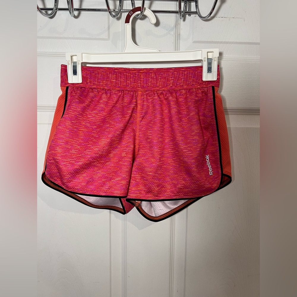 Reebok pink running shorts